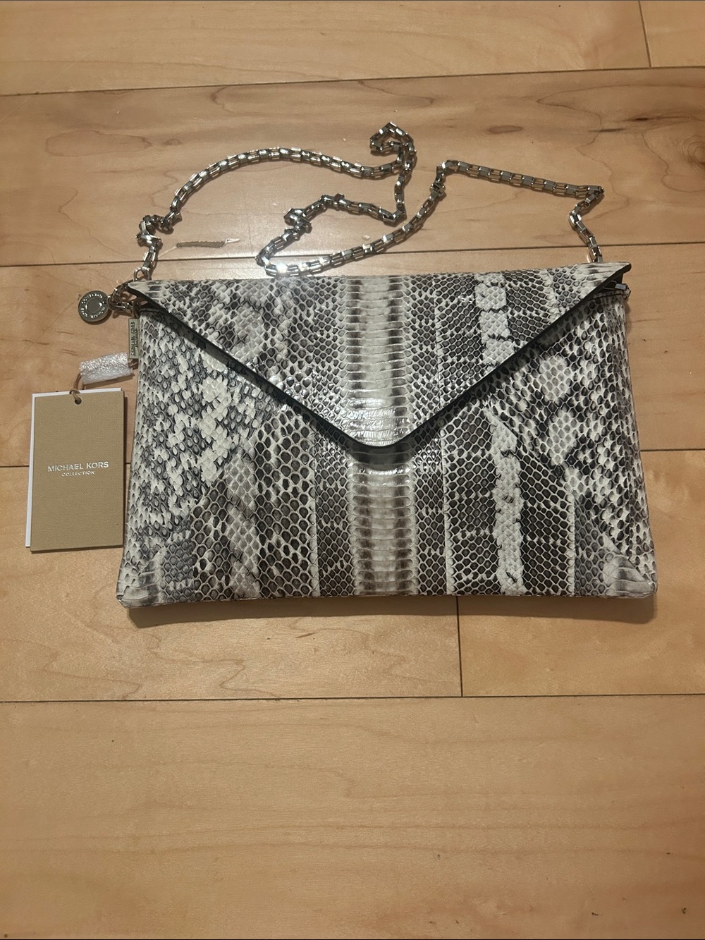 Michael Kors Collection.( Not Michale Kors)  Snake Embossed Envelope Clutch.